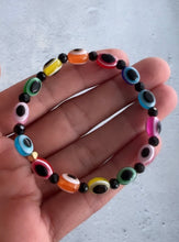 Load image into Gallery viewer, Multi Coloured Evil Eye Bracelet