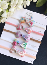 Load image into Gallery viewer, Floral Mini Bow