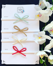 Load image into Gallery viewer, Mini Faux Suede Bow