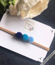 Load image into Gallery viewer, Three Pom Pom Headband