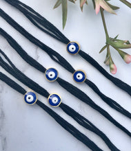 Load image into Gallery viewer, Gold Plated Evil Eye Thread