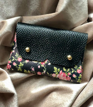 Load image into Gallery viewer, Black Floral Pouch
