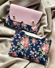 Load image into Gallery viewer, Navy Floral Pouch
