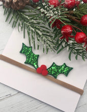 Load image into Gallery viewer, Holly Headband with mini Pom Poms