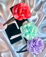 Load image into Gallery viewer, Coral / Mint / Lilac Shades - Chiffon Flower Bow