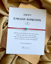 Load image into Gallery viewer, Note of Love Gemstone Rakhri / Rakhi