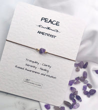 Load image into Gallery viewer, Peace Amethyst Bracelet