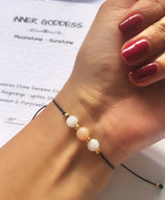 Load image into Gallery viewer, Inner Goddess - Moonstone & Sunstone Bracelet