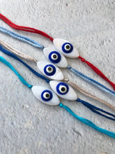 Load image into Gallery viewer, Mother of Pearl Evil Eye Rakhi / Rakhri