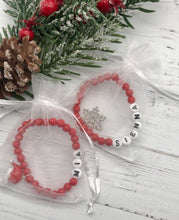 Load image into Gallery viewer, Red Christmas Personalised Bracelets