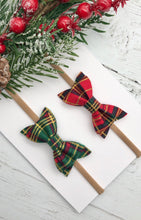 Load image into Gallery viewer, Christmas Tartan Bows