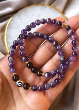 Load image into Gallery viewer, Stress & Anxiety - Amethyst & Smoky Quartz Bracelet