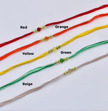 Load image into Gallery viewer, Bundle of 5 Rondelle Glass Crystal Rakhi / Rakhri