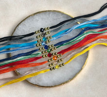 Load image into Gallery viewer, Bundle of 5 Rondelle Glass Crystal Rakhi / Rakhri