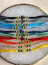 Load image into Gallery viewer, Bundle of 5 Rondelle Glass Crystal Rakhi / Rakhri