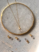 Load image into Gallery viewer, Mini Spike Rose Quartz Crystal Necklace