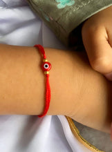 Load image into Gallery viewer, Multi Coloured Evil Eye Rakhi / Rakhri