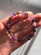 Load image into Gallery viewer, Smokey Quartz - Amethyst - Lepidolite - Calm in the Storm Bracelet

