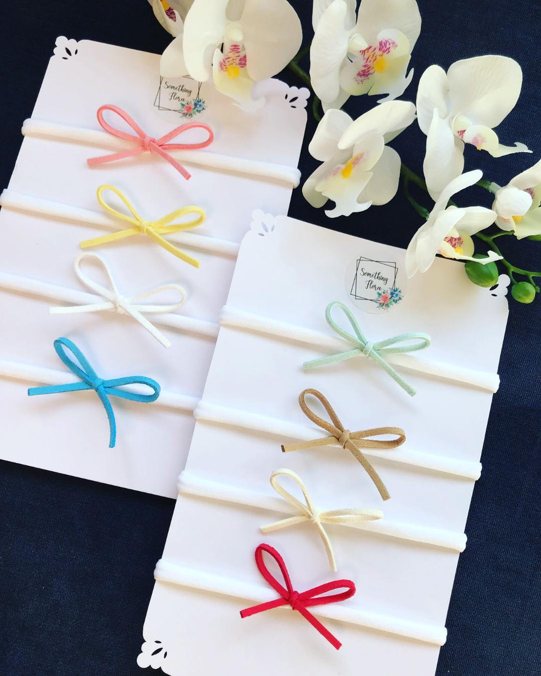 Mini Faux Suede Bow