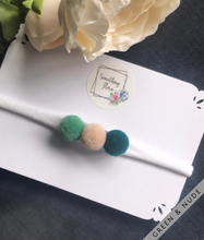 Load image into Gallery viewer, Three Pom Pom Headband
