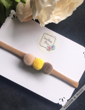 Load image into Gallery viewer, Three Pom Pom Headband
