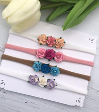 Load image into Gallery viewer, Three Flower Headband
