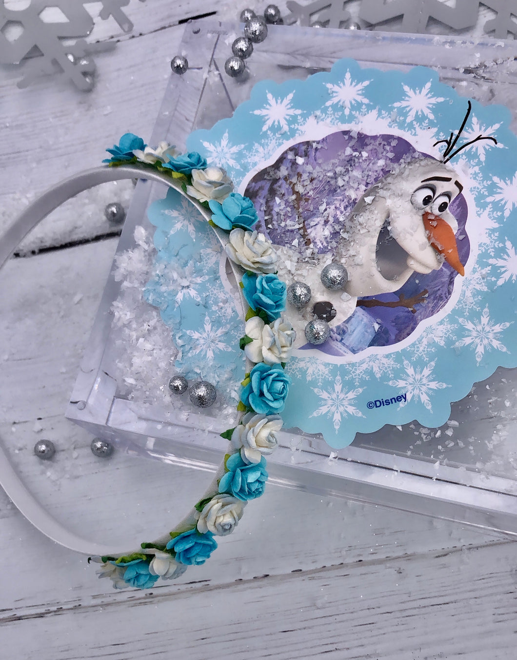 Frozen Inspired Flower Crown Aliceband