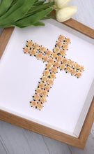 Load image into Gallery viewer, Cross Floral Natural Brown Frame

