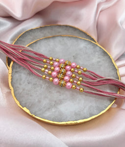 Wedding Ganneh - Ganna / Mauli Pink Thread