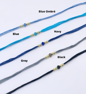 Note of Love Rondelle Glass Crystal Rakhi / Rakhri