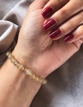 Load image into Gallery viewer, Gift Set Classic Silk Scrunchie &amp; Citrine Bracelet
