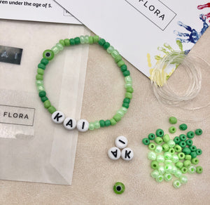 Green - DIY Personalised Bracelet Kit