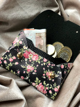 Load image into Gallery viewer, Black Floral Pouch
