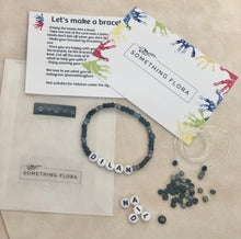Load image into Gallery viewer, Black 2 Tone - DIY Personalised Bracelet Kit
