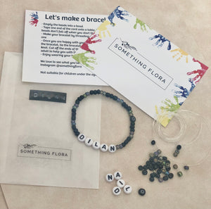 Black 2 Tone - DIY Personalised Bracelet Kit