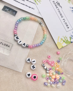 Pastel Rainbow Tell Your Story - Bead Bracelet Making Kit — Bird