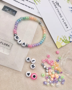 Pastel Rainbow - DIY Personalised Bracelet Kit