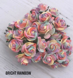 Om Floral Rainbow (Bright & Pastel) Frame