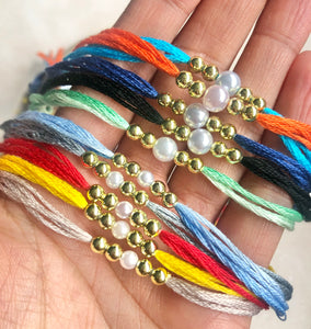 Note of Love Simple Pearl Rakhi / Rakhri