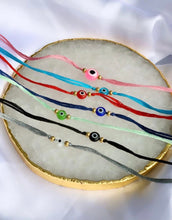 Load image into Gallery viewer, Multi Coloured Evil Eye Rakhi / Rakhri
