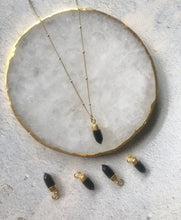 Load image into Gallery viewer, Mini Spike Black Tourmaline Crystal Necklace
