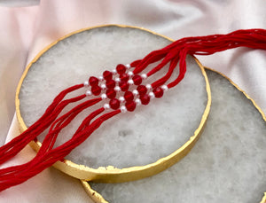 Wedding Ganneh - Ganna / Mauli Pearl Red Thread