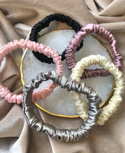 Load image into Gallery viewer, Single Skinny Mulberry Silk Scrunchies
