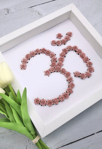 Om Floral Frame