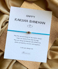 Load image into Gallery viewer, Note of Love Rudraksha Rakhi / Rakhri
