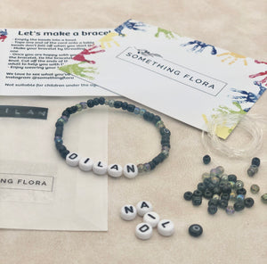 Black 2 Tone - DIY Personalised Bracelet Kit
