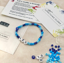 Load image into Gallery viewer, Blue Ombre - DIY Personalised Bracelet Kit
