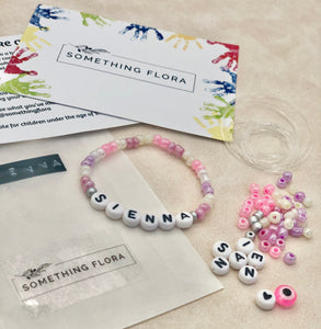 Pastel Pink/Purple - DIY Personalised Bracelet Kit