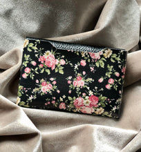 Load image into Gallery viewer, Black Floral Pouch
