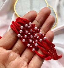 Load image into Gallery viewer, Wedding Ganneh - Ganna / Mauli Pearl Red Thread
